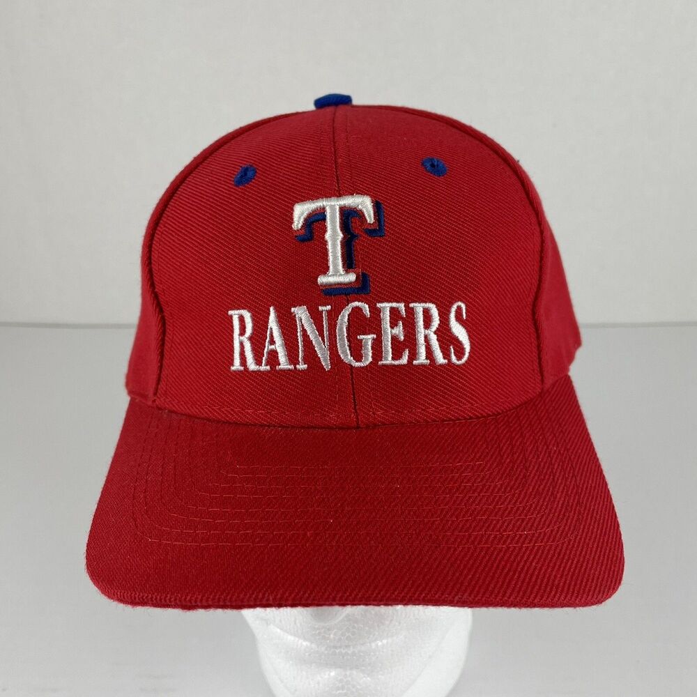 Vintage Texas Rangers Hat Cap Red Logo Athletic MLB Baseball 90s